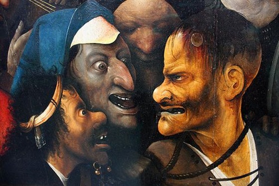 Christ Carrying the Cross por a follower of Hieronymus Bosch