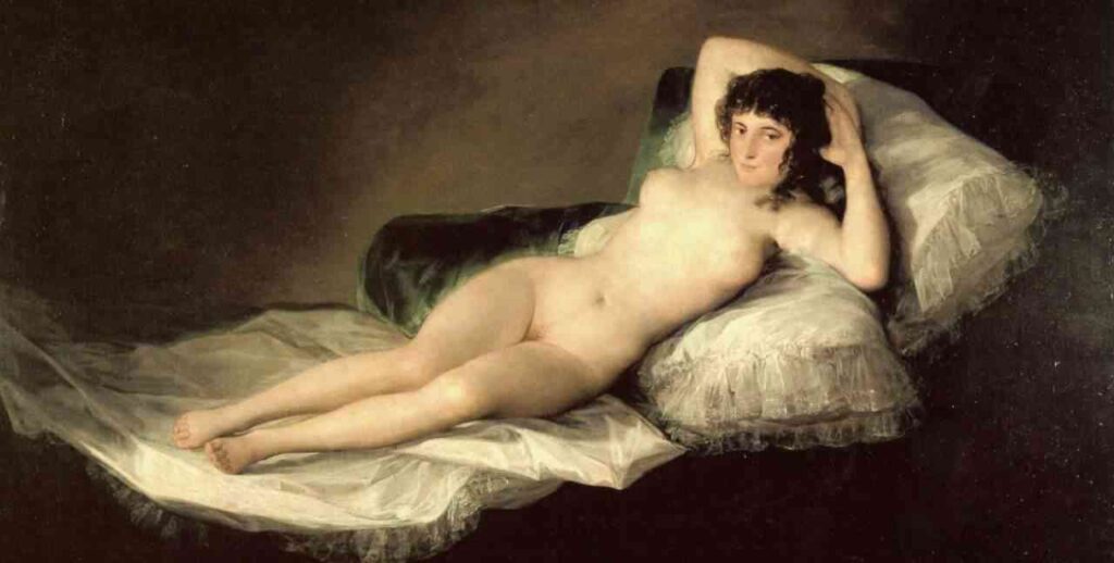 A Maja Nua por Francisco de Goya